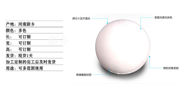 進(jìn)口橡膠球